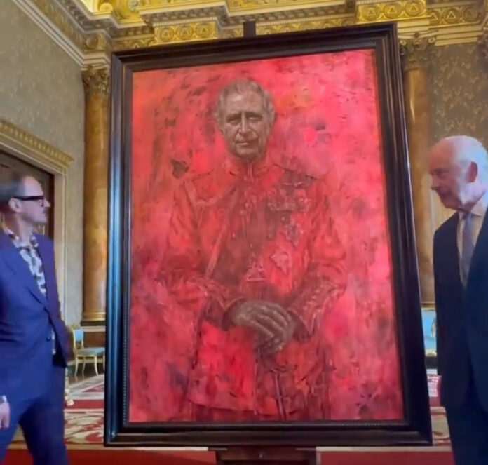 Portrait of King Charles unveiled